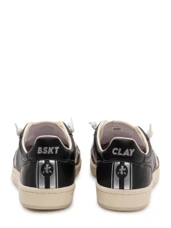 Leather Sneakers with Contrast Details