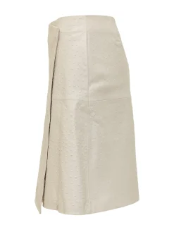 Leather Wrap Skirt