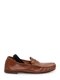 Loafers with Front Metal Detail