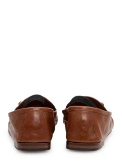 Loafers with Front Metal Detail