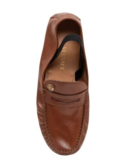 Loafers with Front Metal Detail