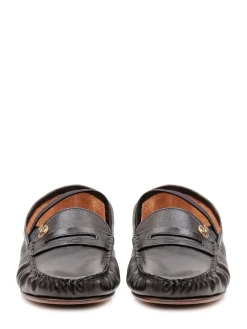 Loafers with Visible Stitching