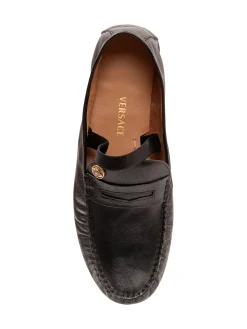 Loafer with Strap and Button Detail