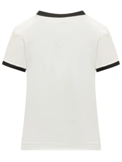 Logo Print T-Shirt with Contrast Trim