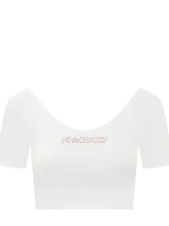 Logo T-shirt with Wide Neckline