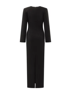 Long Dress With Deep V-Neckline