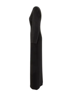 Long Dress With Deep V-Neckline