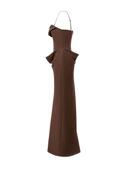 Long Dress with Draped Detail