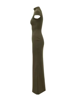 Long Dress With High Neck