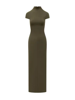 Long Dress With High Neck