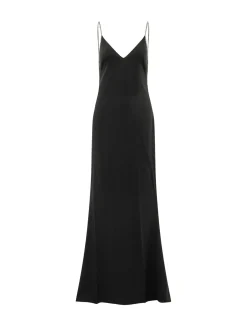 Long Evening Dress with Thin Straps