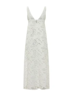 Long Lace Dress with Straps