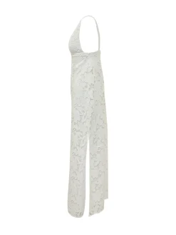 Long Lace Dress with Straps