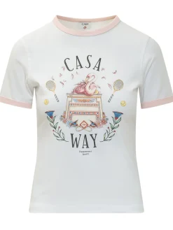 Longline T-shirt with Graphic Print