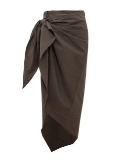 Long Sarong Skirt with Pattern