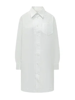 Long Shirt Dress with Pocket