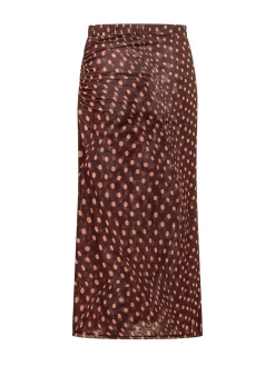 Long Skirt with Polka Dot Print