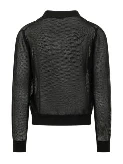 Long-sleeve Buttonless Polo