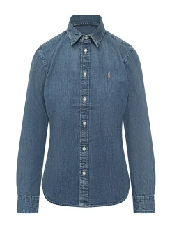Long-Sleeve Denim Shirt