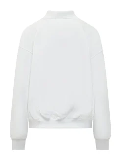 Long Sleeve Polo Sweatshirt
