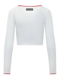 Long Sleeve T-shirt with Round Neck and Embroidered Logo