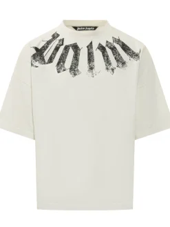 Loose T-shirt with Neck Logo