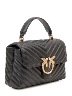 Love Lady Puff Mini Quilted Bag with Flap and Top Handle
