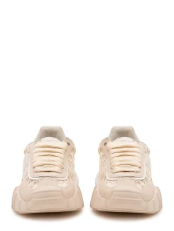 Low Top Sneakers with Floral Embroidery