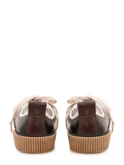 Low Top Sneakers with Geometric Motif