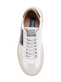 Low Top Sneakers with Laces and Side Panels