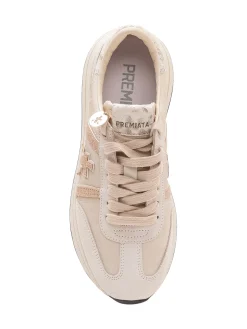 Low Top Sneakers with Laces and Logo Detail