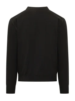 Maglia Girocollo con Lettering Frontale