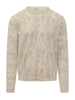 Maglia Girocollo con Motivo Paisley