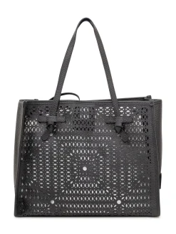 Marcella Perforated Tote Bag with Double Handles