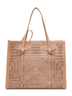 Marcella Perforated Tote Bag with Double Handles