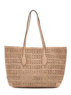 Mashup Perforated Tote Bag with Long Handles