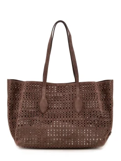 Mashup Perforated Tote Bag with Long Handles