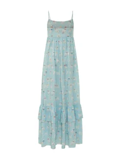 Maxi Dress with Dog Print
