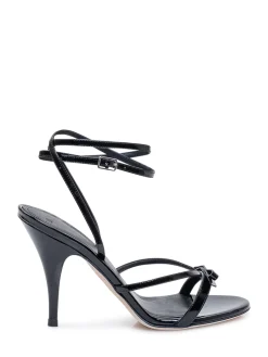Megan Sandals with Crossed Straps and High Heel