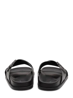 Mercurio Leather Sandal with Crossed Straps