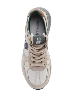Mesh and Suede Sneakers