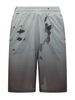Mesh Sweatshorts with Graphic Print