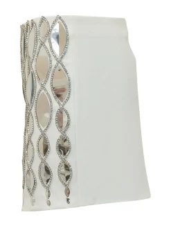 Micro Skirt with Mirror Embellishments