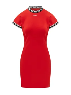Mini Dress with Geometric Trims