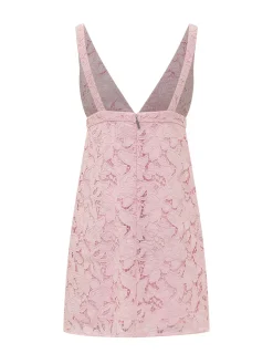 Mini Lace Dress with Straps