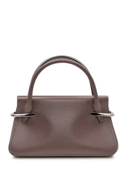 Mini Top Handle Bag in Leather