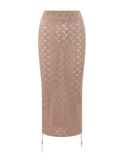 Moon Print Midi Skirt