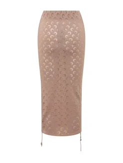 Moon Print Midi Skirt