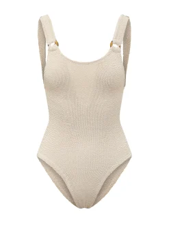 One Piece Swimsuit with Knotted Straps