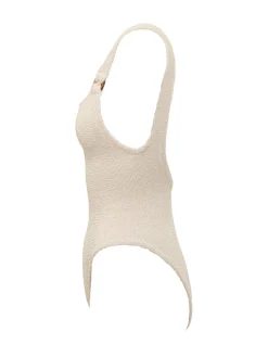 One Piece Swimsuit with Knotted Straps